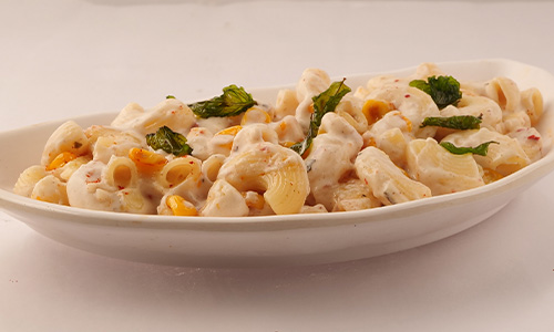 CORN PASTA IN CHEESE SAUCE